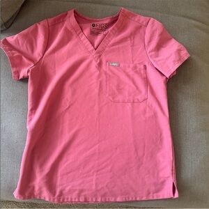 Figs pink scrub top mauve